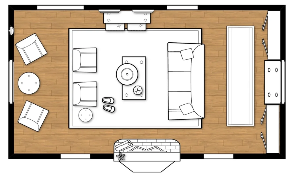 Design the Fireplace and Plan the Layout